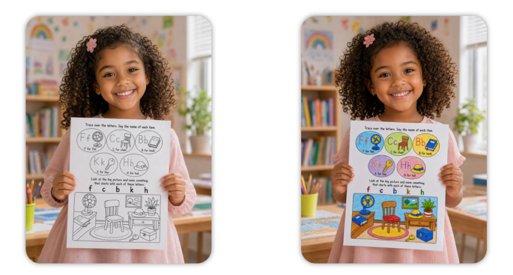 Trace & Find Alphabet Prompts For Kids