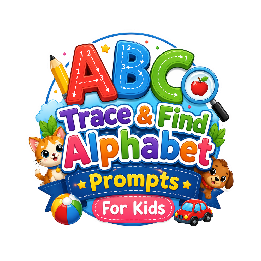 Trace & Find Alphabet Prompts For Kids